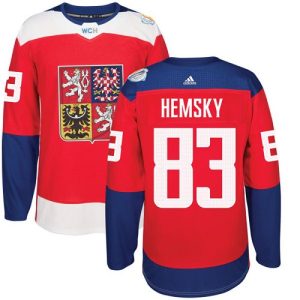 Herren Team Czech Republic #83 Ales Hemsky Authentic Rot Auswärts 2016 World Cup